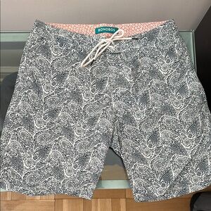 Bonobos Blue and White Board Shorts
